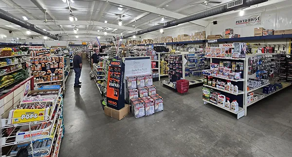 Inside view of the Pigeon Forge Hardware store